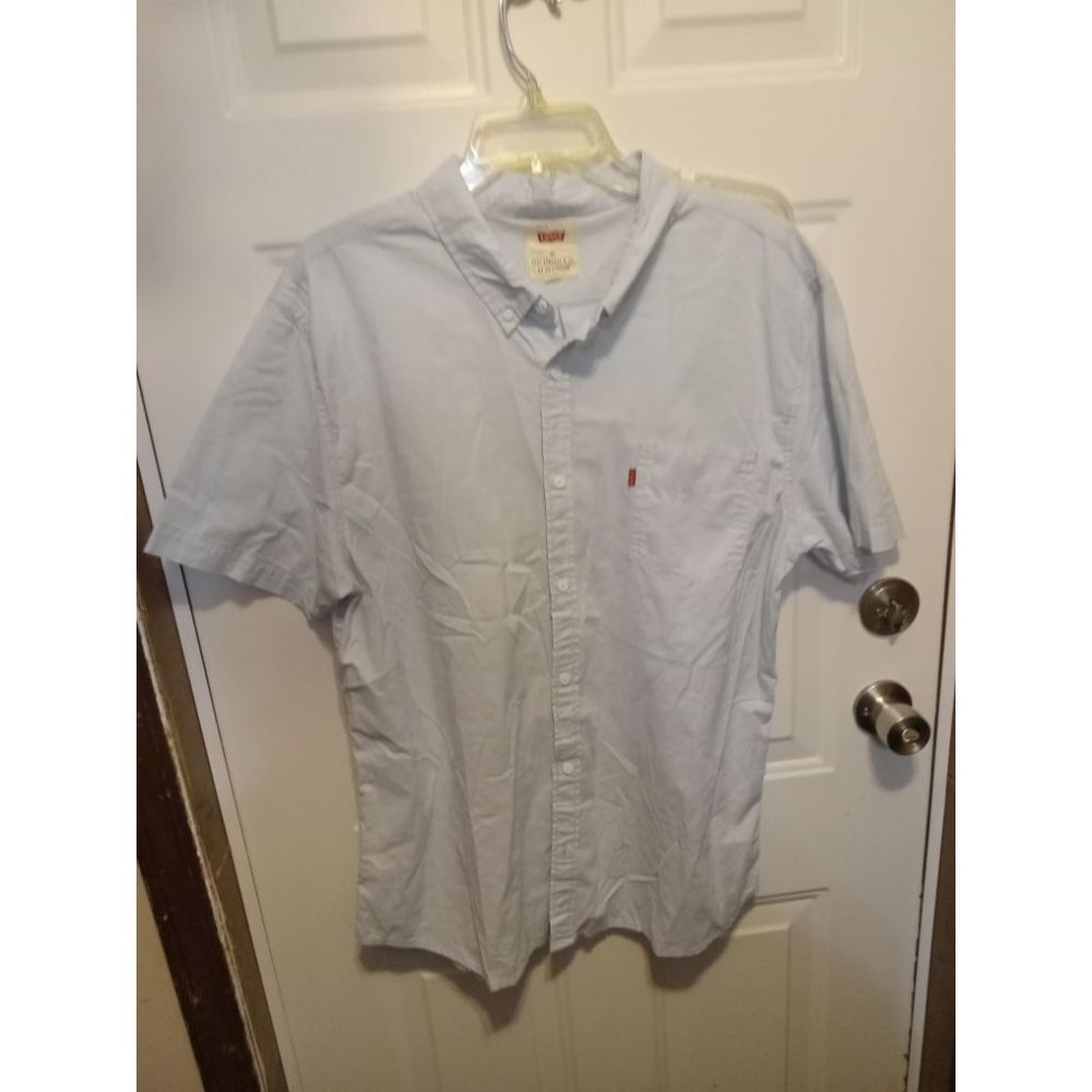 Levi's Blue Button Down‎ Shirt Mens Size XXL